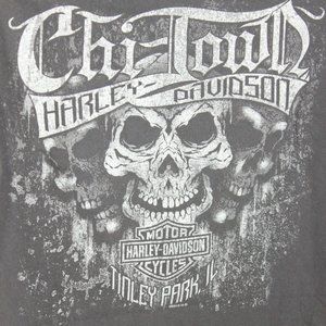 Harley Davidson 2010 Chi-Town T-Shirt Men's Large